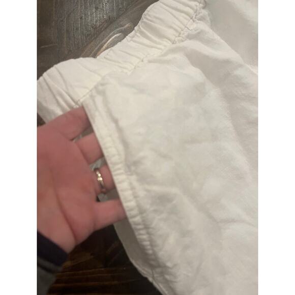 J Crew White Linen Blend Pants Women 10 Summer Spring Beach Cruise Vacation Trip - Picture 10 of 10